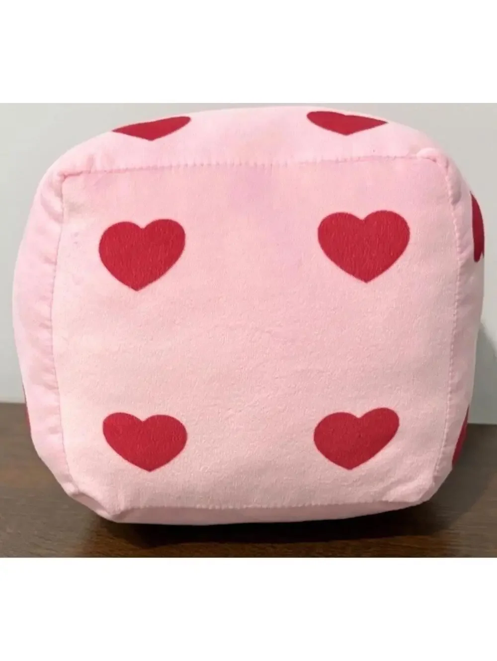 2024 Target Bullseye Playground Valentines Heart Dice Throw Pillow Pink